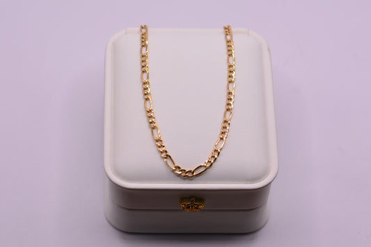 Cadena 3x1 / 4.32 Gr / 50 Cm / 3.40 mm / Oro amarillo 18k / It