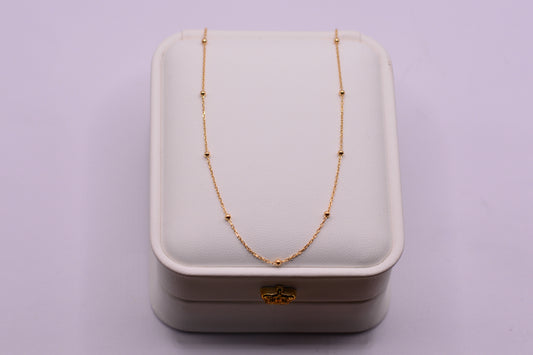 Cadena Especial bolas / 1.41 Gr / 45 Cm / 1.80 mm / Oro amarillo 18k / It