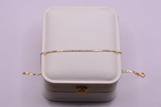 Pulso Plano / 1.08 Gr / 19 Cm / 1.65 mm / Oro amarillo 18k / It