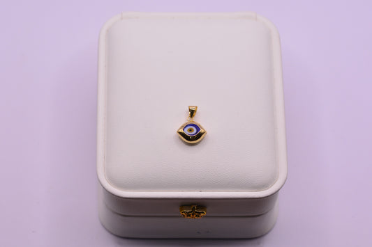 Dije Ojo turco / 0.93 Gr / 1.5 Cm / Oro amarillo 18k / It