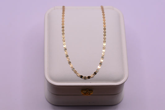 Cadena Plana especial / 2.73 Gr / 60 Cm / 2.36 mm / Oro amarillo 18k / It