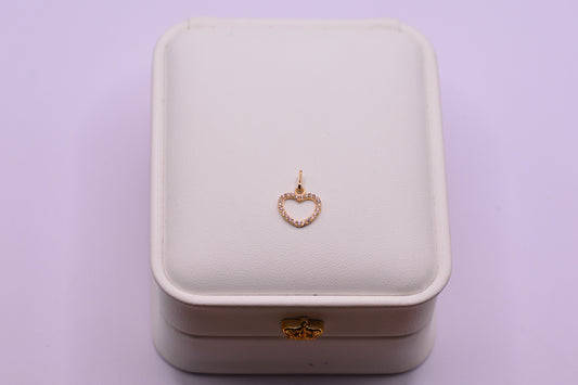 Dije Corazon circones / 0.40 Gr / 1.3 Cm / Oro amarillo 18k