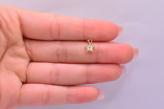 Dije Estrella / 0.20 Gr / 1 Cm / Oro amarillo 18k