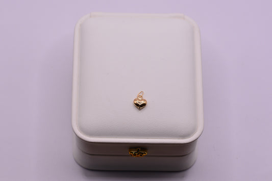 Dije Corazon inflado liso / 0.22 Gr / 1 Cm / Oro amarillo 18k
