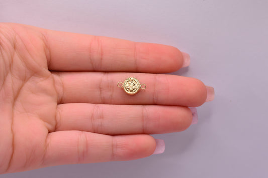 Herraje San Benito / 0.41 Gr / 1.3 Cm / Oro amarillo 18k
