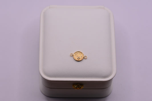 Herraje Rx diamantado / 0.56 Gr / 1.5 Cm / Oro amarillo 18k