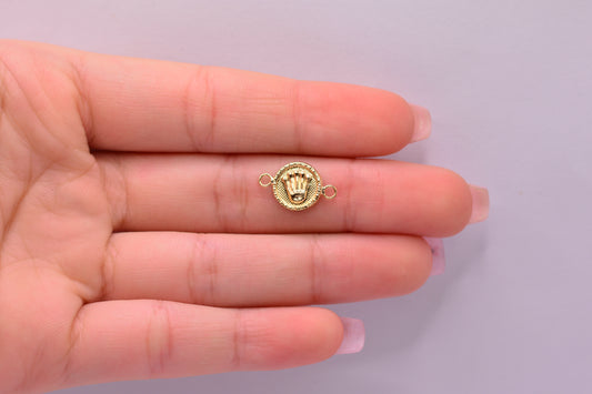 Herraje Rx diamantado / 0.56 Gr / 1.5 Cm / Oro amarillo 18k