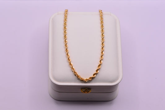 Cadena Lazo / 7.99 Gr / 60 Cm / 3.30 mm / Oro amarillo 18k / It