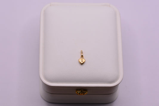 Dije Corazon mini / 0.24 Gr / 1.2 Cm / Oro amarillo 18k