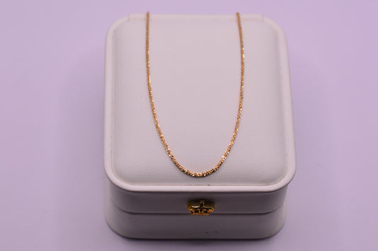Cadena Tejido Especial / 2.24 Gr / 45 Cm / 1.28 mm / Oro amarillo 18k / It