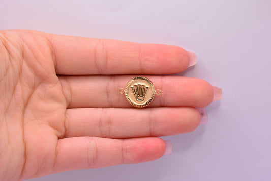 Herraje Rx diamantado / 1.18 Gr / 2 Cm / Oro amarillo 18k