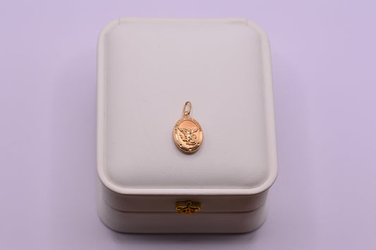 Dije San Miguel Arcangel / 0.96 Gr / 2.3 Cm / Oro amarillo 18k