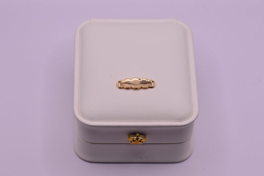 Herraje Placa nube / 0.43 Gr / 2.3 Cm / Oro amarillo 18k