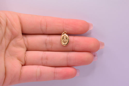 Dije Virgen milagrosa / 0.47 Gr / 1.7 Cm / Oro amarillo 18k