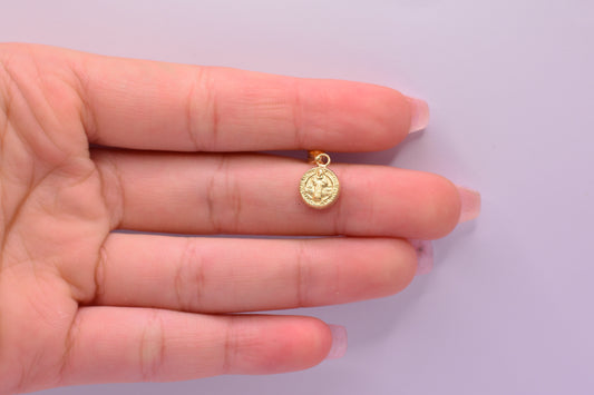 Dije San Benito / 0.48 Gr / 1.8 Cm / Oro amarillo 18k