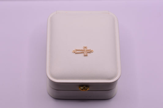 Herraje Cruz circicones / 0.67 Gr / 2 Cm / Oro amarillo 18k