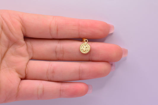 Dije San Benito / 0.38 Gr / 1.5 Cm / Oro amarillo 18k