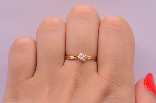 Anillo Nala / 1.38 Gr / Talla 6 1/2 / Oro amarillo 18k