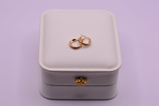 Candonga Circones rosas / 1.26 Gr / 1.3 Cm / Oro amarillo 18k