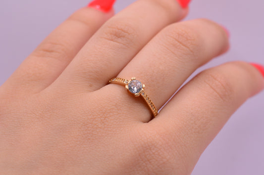 Anillo Cute / 1.88 Gr / Talla 7 / Oro amarillo 18k
