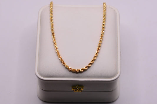 Cadena Lazo / 5,24 Gr / 60 Cm / 2,7 mm / Oro amarillo 18k / It