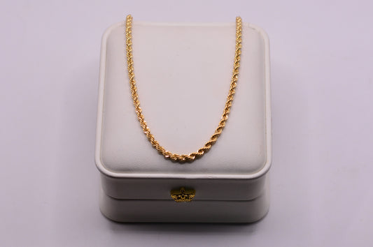 Cadena Lazo / 5.29 Gr / 60 Cm / 2.60 mm / Oro amarillo 18k / It