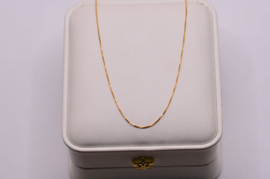 Cadena Veneciana / 1,36 Gr / 50 Cm / 0,9 mm / Oro amarillo 18k / It