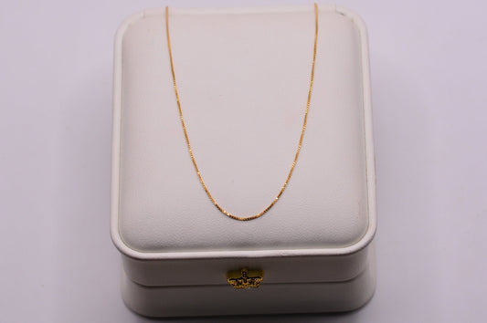 Cadena Veneciana / 0,92 Gr / 45 Cm / 0,54 mm / Oro amarillo 18k / It