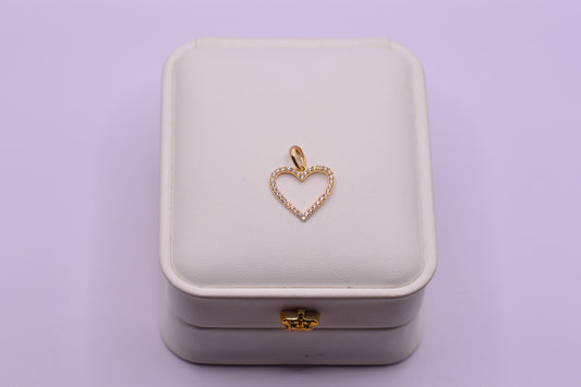 Dije Corazon circones / 1.03 Gr / 2 Cm / Oro amarillo 18k