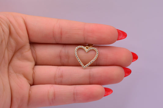 Dije Corazon circones / 1.03 Gr / 2 Cm / Oro amarillo 18k