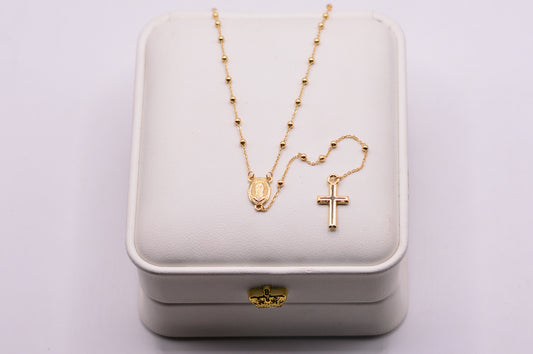 Rosario Virgen Guadalupe / 2,96 Gr / 45 Cm / 2 mm / Oro amarillo 18k / It