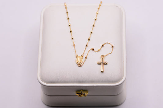 Rosario Virgen Guadalupe / 3,00 Gr / 45 Cm / 2 mm / Oro amarillo 18k / It