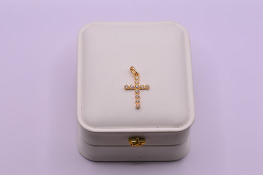 Dije Cruz circones / 1.70 Gr / 3 Cm / Oro amarillo 18k