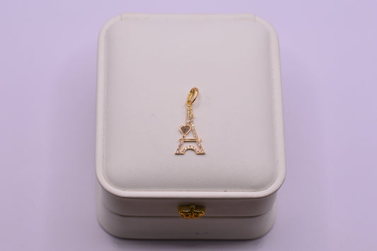 Dije Torre Eiffel circones / 1.06 Gr / 2.7 Cm / Oro amarillo 18k