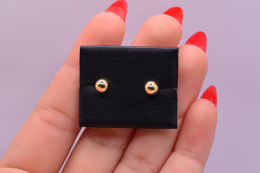 Topos Bola lisa / 0.55 Gr / 5 mm / Oro amarillo 18k