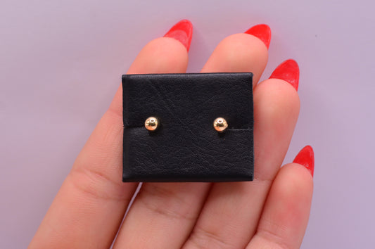 Topos Bola lisa / 0.73 Gr / 4 mm / Oro amarillo 18k