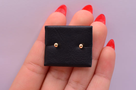 Topos Bola lisa / 0.57 Gr / 3 mm / Oro amarillo 18k