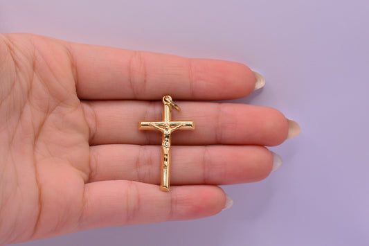 Dije Cruz cristo / 1.95 Gr / 4 Cm / Oro amarillo 18k / It
