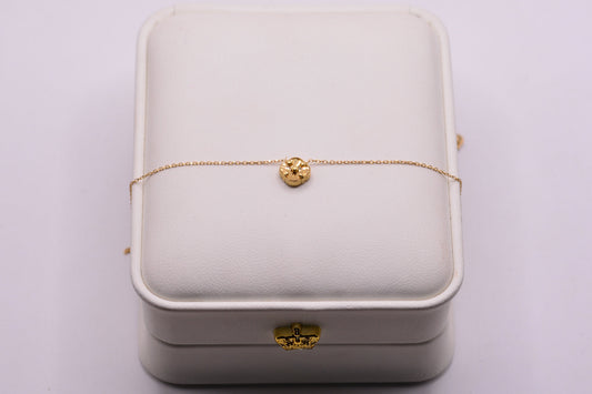 Cadena Trebol dorado / 1,40 Gr / 45 Cm / 0,7 mm / Oro amarillo 18k / It