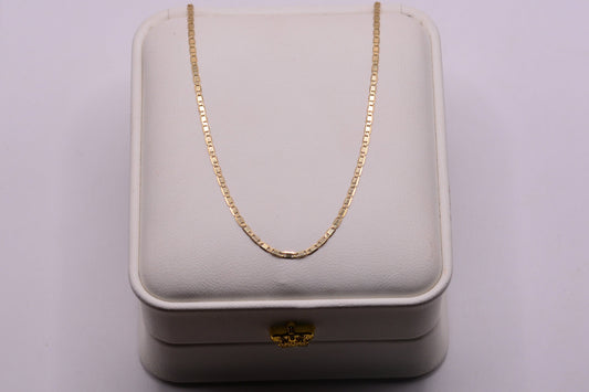 Cadena plana / 1,94 Gr / 45 Cm / 1,52 mm / Oro amarillo 18k / It