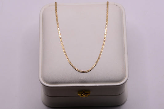 Cadena PLANA / 1.33 Gr / 45 Cm / 1.25 mm / Oro amarillo 18k / It
