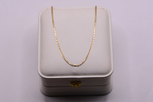 Cadena Plana / 1.75 Gr / 60 Cm / 1.34 mm / Oro amarillo 18k / It