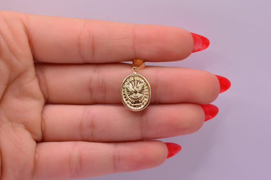 Dije Espiritu Santo / 0.78 Gr / 2.5 Cm / Oro amarillo 18k
