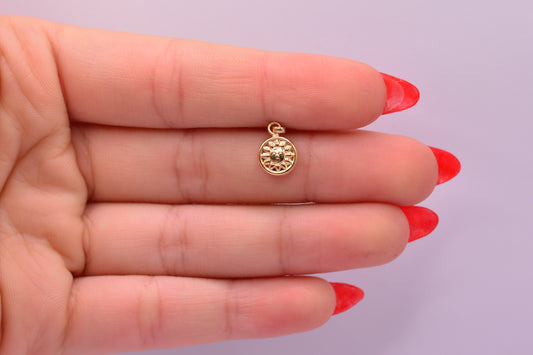 Dije Sol / 0.38 Gr / 1.5 Cm / Oro amarillo 18k