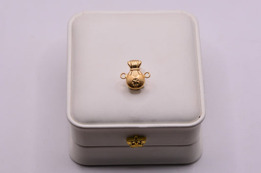 Herraje Bolsa dinero / 0.45 Gr / 1.5 Cm / Oro amarillo 18k