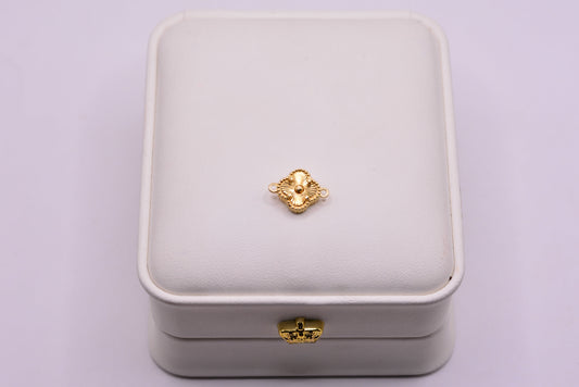 Herraje Trebol dorado / 1,17 Gr / 1,4 Cm / Oro amarillo 18k