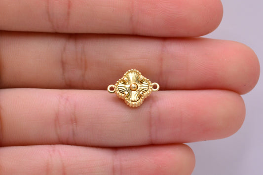 Herraje Trebol dorado / 1,17 Gr / 1,4 Cm / Oro amarillo 18k