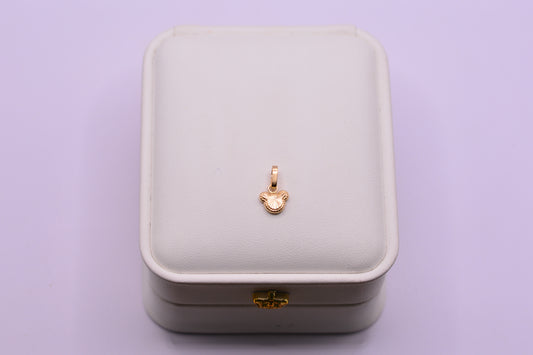 Dije Raton Diamantando / 0.32 Gr / 1.5 Cm / Oro amarillo 18k