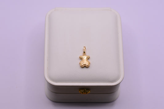 Dije Oso TC Diamantado / 0.65 Gr / 2 Cm / Oro amarillo 18k