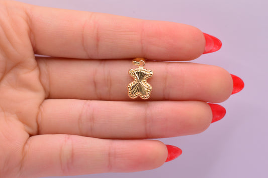 Dije Oso TC Diamantado / 0.65 Gr / 2 Cm / Oro amarillo 18k